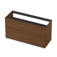 INK - Onderkast 2L A-sym Decor Tbv Grepen - 1200x450x650 Mm - Warm Walnoot - thumbnail