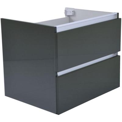 Wiesbaden Vision Onderkast Met 2 Laden - 60x46cm - Hoogglans Grijs