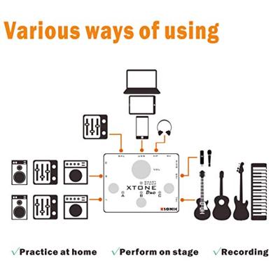 XSonic XTone Duo gitaar en microfoon audio interface - thumbnail