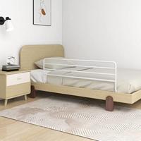 VidaXL Bedhekje peuter (76-137)x55 cm ijzer wit - thumbnail