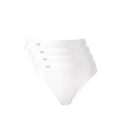 4-pack Basic Tai Slips dames - Hoog opgesneden dames onderbroeken - Wit vrouwen ondergoed