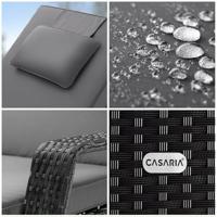 Ligbed Zwart/Antraciet Kunststof 193x90x43cm - thumbnail