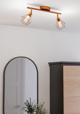 Eglo LedspotZapata 2-lichts koperbruin - 95546