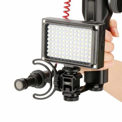 Ulanzi PT-3 Triple Cold Shoe Mount voor Gimbal, Camera en Smartphone Rig