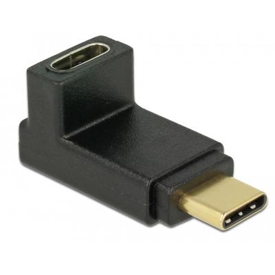 DeLOCK USB 10Gbps (USB 3.1 Gen 2) USB-C (male) naar USB-C (female) haaks (omhoog/omlaag) adapter DeLOCK USB 10Gbps (USB 3.1 Gen 2) USB-C (male) naar USB-C (female) haaks (omhoog/omlaag) adapter