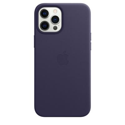 Apple Leather MagSafe Case iPhone 12 Pro Max Deep Violet