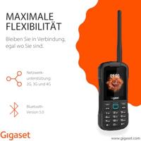Gigaset GLX8 Active robuuste 4G-outdoor mobiele telefoon met walkietalkiefunctie stof- en waterdicht IP68 beschermingsklasse dual sim zonder abonnement 2,4 inch lcd-display, zwart/petrol - thumbnail