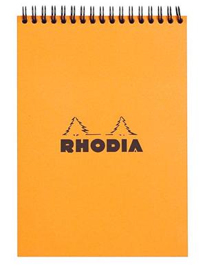 Spiraalblok rhodia a5 lijn 160pag 80gr or | 5 stuks