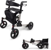 Parvum Riva Rollator - Dubbel opvouwbaar en lichtgewicht (6,6kg)-Grey - thumbnail