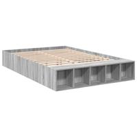 Bedframe bewerkt hout grijs sonoma eikenkleurig 150x200 cm - thumbnail