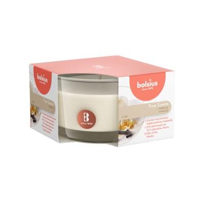 Bolsius True Scents Geurkaars in Glas Vanille 5cm Wit 6 Stuks - thumbnail