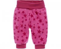 Schnizler Fleecebroek Sterren Junior Roze Maat 86 - thumbnail