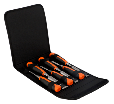 Bahco professionele steekbeitelset in canvas tas | 6-delig - 424p-s6-pp