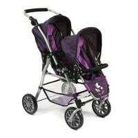 Tweeling Poppenwagen Twinny - Pflaume - thumbnail