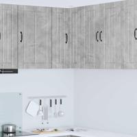 Keukenkast Beton Grijs 57 x 57 x 80 cm Bewerkt hout - thumbnail