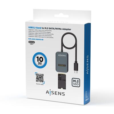 USB-naar-SATA-adapter voor Harde Schijf Aisens ASUC-M2D012-GR