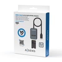 USB-naar-SATA-adapter voor Harde Schijf Aisens ASUC-M2D012-GR - thumbnail