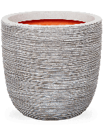 Bloempot Pot bol rib nl 42x40 - ivoor Capi Nature - Capi europe - thumbnail