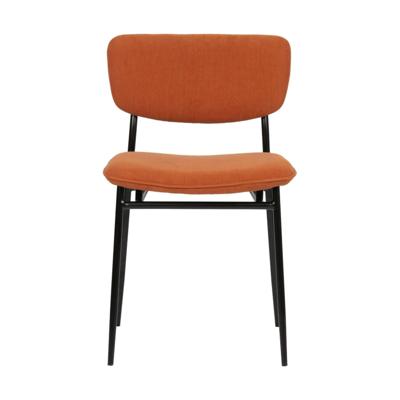 WOOOD Eetkamerstoel 'Dané' Rib, kleur Oranje WOOOD Eetkamerstoel 'Dané' Rib, kleur Oranje