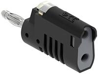 Electro PJP 1087-CD1-N Banaanstekker Stekker, recht Stift-Ø: 4 mm Zwart 1 stuk(s) - thumbnail