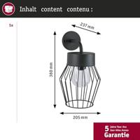 Paulmann Lanka 94736 Buitenlamp (wand) Antraciet - thumbnail
