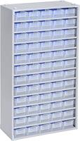 Allit 464830 Opbergkast voor kleine onderdelen VarioPlus ProM 57/120 (b x h x d) 300 x 565 x 140 mm Zilver, Transparant 1 stuk(s) - thumbnail