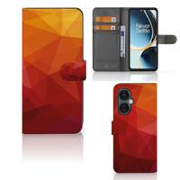 Book Case voor OnePlus Nord CE 3 Lite Polygon Red - thumbnail