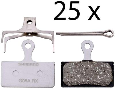 SHIMANO g05a-rx resin disc brake pads (25 workshop pack)