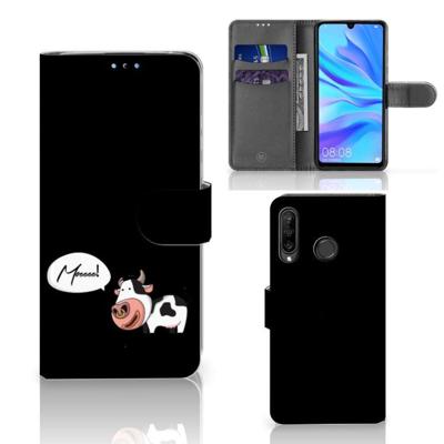 Huawei P30 Lite (2020) Leuk Hoesje Cow | Portemonnee hoesje Huawei P30 Lite (2020) Leuk Hoesje Cow | Portemonnee hoesje