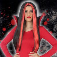 Halloween pruik Rood - thumbnail