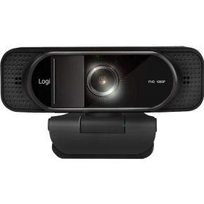 LogiLink UA0381 Full HD-webcam Klemhouder, Microfoon