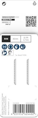 Bosch Accessories 2608655091 PRO Laminate clean T101BIF Decoupeerzaagblad, 83 mm, 2-delig 2 stuk(s)