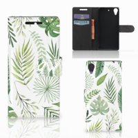 HTC Desire 628 Hoesje Leaves - thumbnail