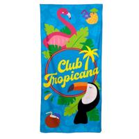 Flamingo Club Tropicana Microvezel Strandhanddoek - thumbnail