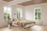 Beddenleeuw Boxspring Bed Isabella - 180x220 - Incl. Pocketmatras + Hoofdbord - Ecru - thumbnail
