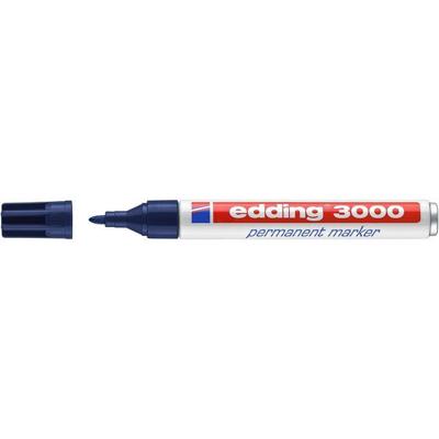 Viltstift edding 3000 rond 1.5-3mm staalblauw | 10 stuks