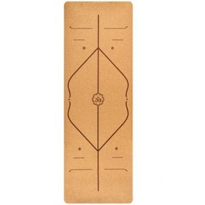 183X68cm natuurlijke kurk TPE yoga mat fitness matten Pilates antislip Yogamatten (bruin)