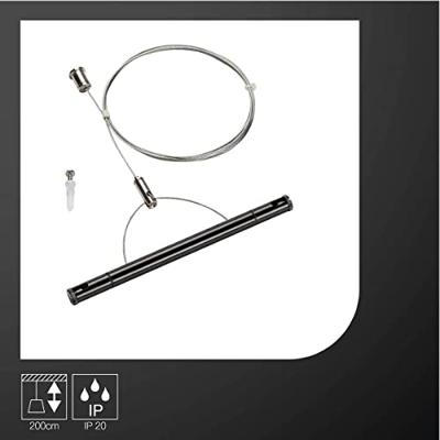 SLV TENSEO 1002697 Touwophanging Zwart