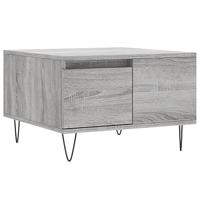Salontafel 55x55x36,5 cm bewerkt hout grijs sonoma eikenkleurig - thumbnail