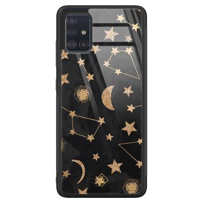 Samsung Galaxy A51 glazen hardcase - Counting the stars Samsung Galaxy A51 glazen hardcase - Counting the stars