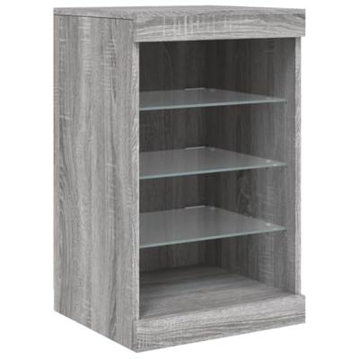 Dressoir met LED-verlichting 41x37x67 cm grijs sonoma eiken Dressoir met LED-verlichting 41x37x67 cm grijs sonoma eiken