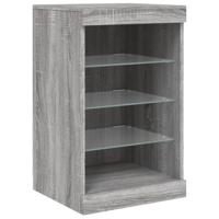 Dressoir met LED-verlichting 41x37x67 cm grijs sonoma eiken - thumbnail