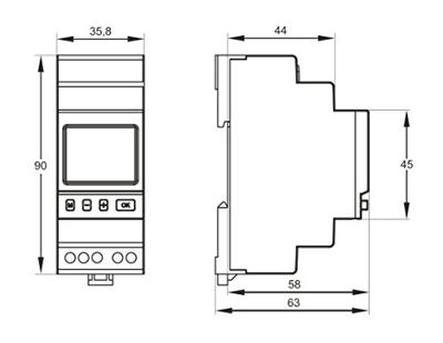 Müller SC 18.10 easy 230V 50-60Hz DIN-rail schakelklok 230 V/AC 4000 W