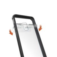 Voor Galaxy A8 PLUS (2018) Cover acryl + TPU schokbestendige transparant Armor beschermende Back Case(Black) - thumbnail