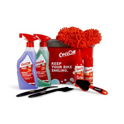 CyclOn All Weather Lube XL Onderhoudsemmer Rood 9 delig