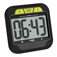TFA Dostmann Digitaler Timer und Stoppuhr mit großen Ziffern Timer Zwart Digitaal - thumbnail
