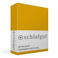 Schlafgut Schlafgut Pure Jersey Boxspring Hoeslaken S - 90x190 - 100x220 196 Yellow Deep - thumbnail