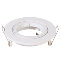 Dublin - LED Inbouwspot - Kantelbaar armatuur - Diameter 93mm - GU10 Fitting incl. lamphouder - Rond - IP20 voor binnen - Wit - thumbnail