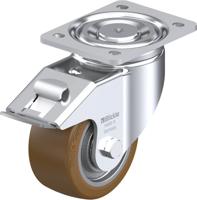 Blickle LH-GB 128K-FI Zwenkwiel met rem Wieldiameter: 125 mm Draagvermogen (max.): 850 kg 1 stuk(s) - thumbnail
