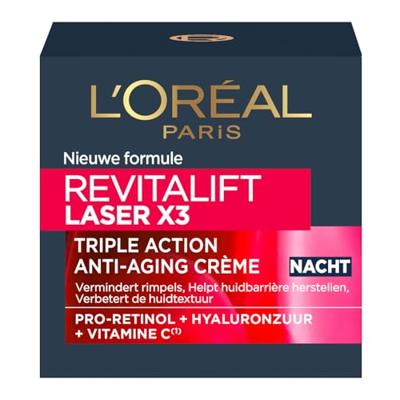 L'Oréal Paris Revitalift Laser Anti-Rimpel Nachtcrème L'Oréal Paris Revitalift Laser Anti-Rimpel Nachtcrème
